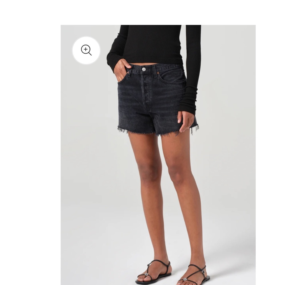 Agolde Parker Long Shorts in Fright size 30
